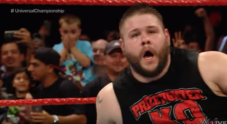 Image result for triple h helps kevin owens win