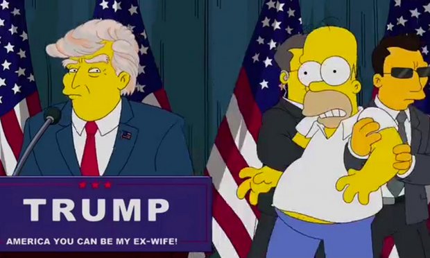 Image result for simpsons donald trump image